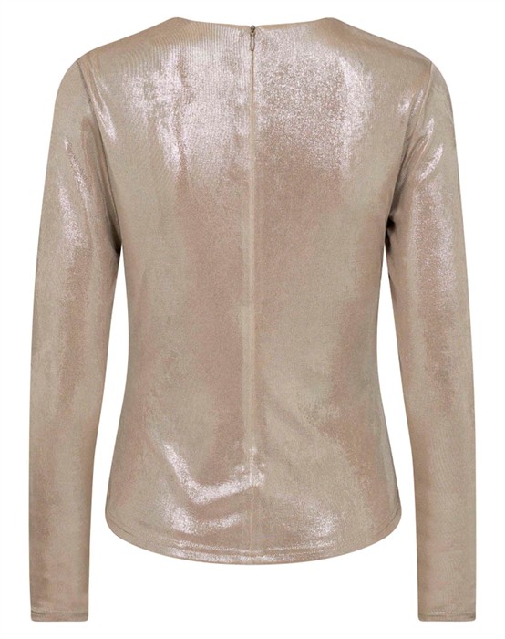 Margot CC Drape Bluse - Champagne
